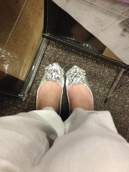 Sparkly flats from Nine West. Thanks Mom!