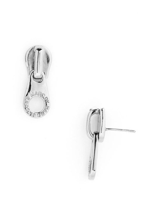 Zipper Stud Earrings, MARC by Marc Jacobs, $58